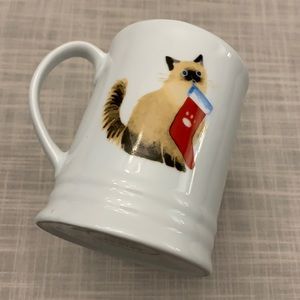 Cat with stocking mug
